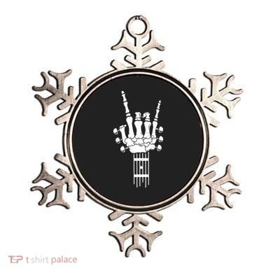 Vintage Rock Roll Funny Skeleton Guitar Musician Lover Ornament
