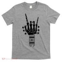 Vintage Rock Roll Funny Skeleton Guitar Musician Lover T-Shirt thumb 0