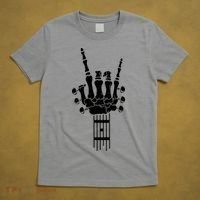 Vintage Rock Roll Funny Skeleton Guitar Musician Lover T-Shirt thumb 5