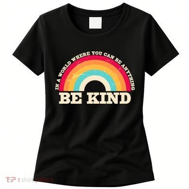 Vintage Retro Rainbow Be Kind Women's T-Shirt