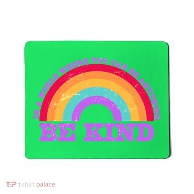 Vintage Retro Rainbow Be Kind Mousepad