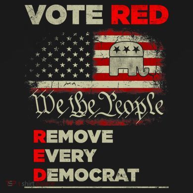 Vote Red Remove Every Democrat Red Wave Republican GOP Bucket Hat