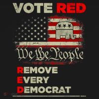 Vote Red Remove Every Democrat Red Wave Republican GOP Coaster thumb 2
