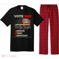 Vote Red Remove Every Democrat Red Wave Republican GOP Pajama Set thumb 0