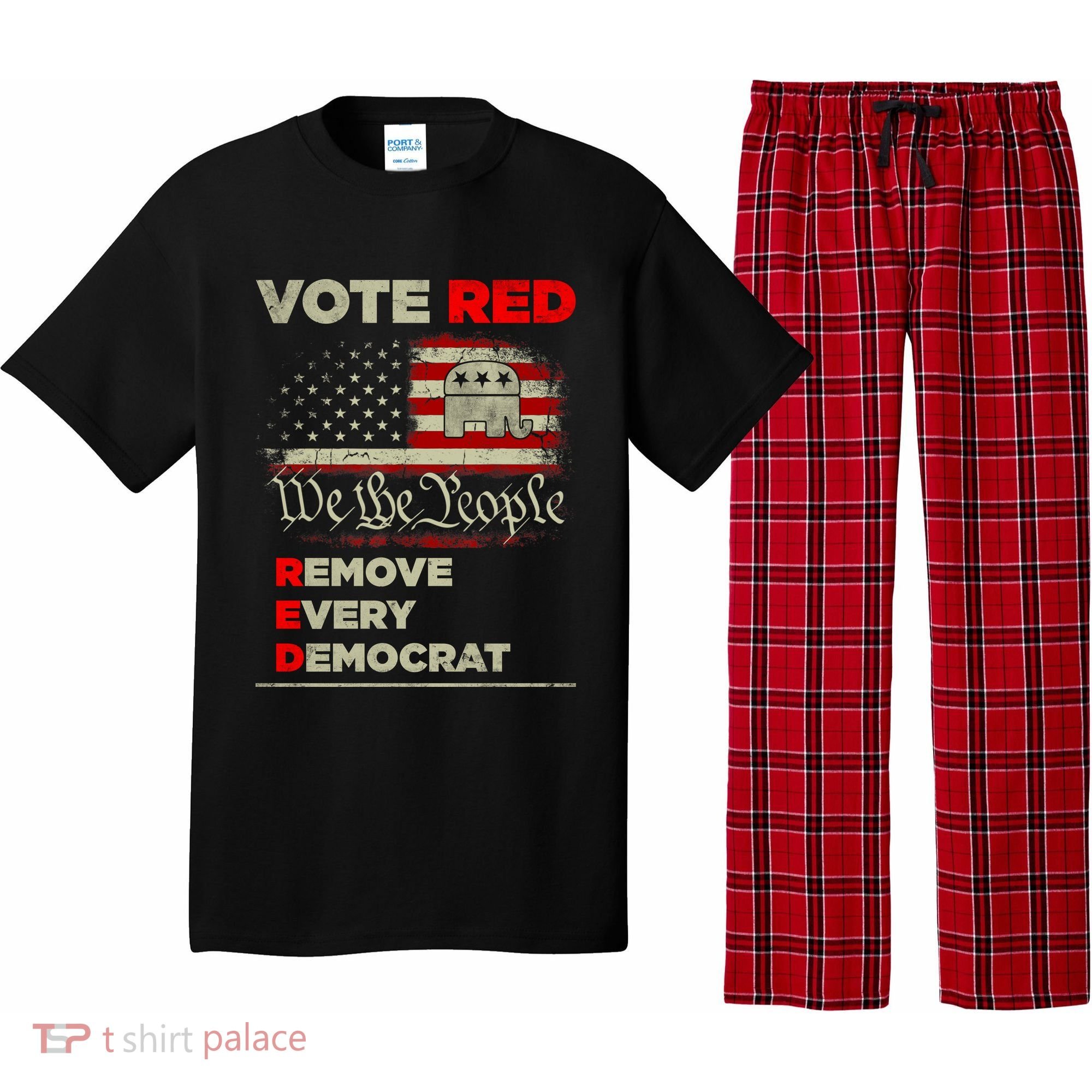 Vote Red Remove Every Democrat Red Wave Republican GOP Pajama Set