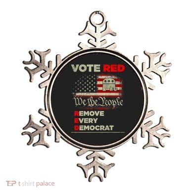 Vote Red Remove Every Democrat Red Wave Republican GOP Ornament