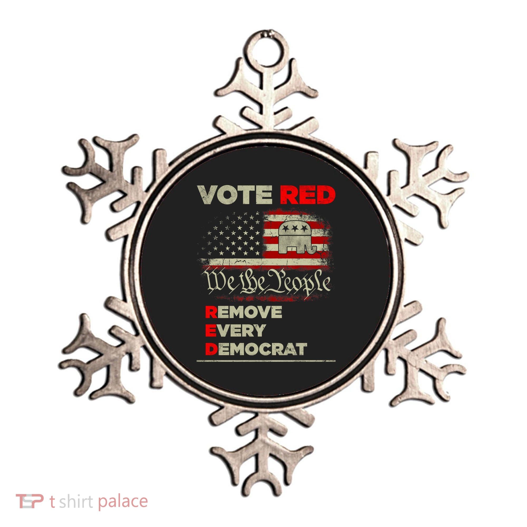 Vote Red Remove Every Democrat Red Wave Republican GOP Ornament