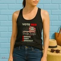 Vote Red Remove Every Democrat Red Wave Republican GOP Women's Tank Top thumb 2