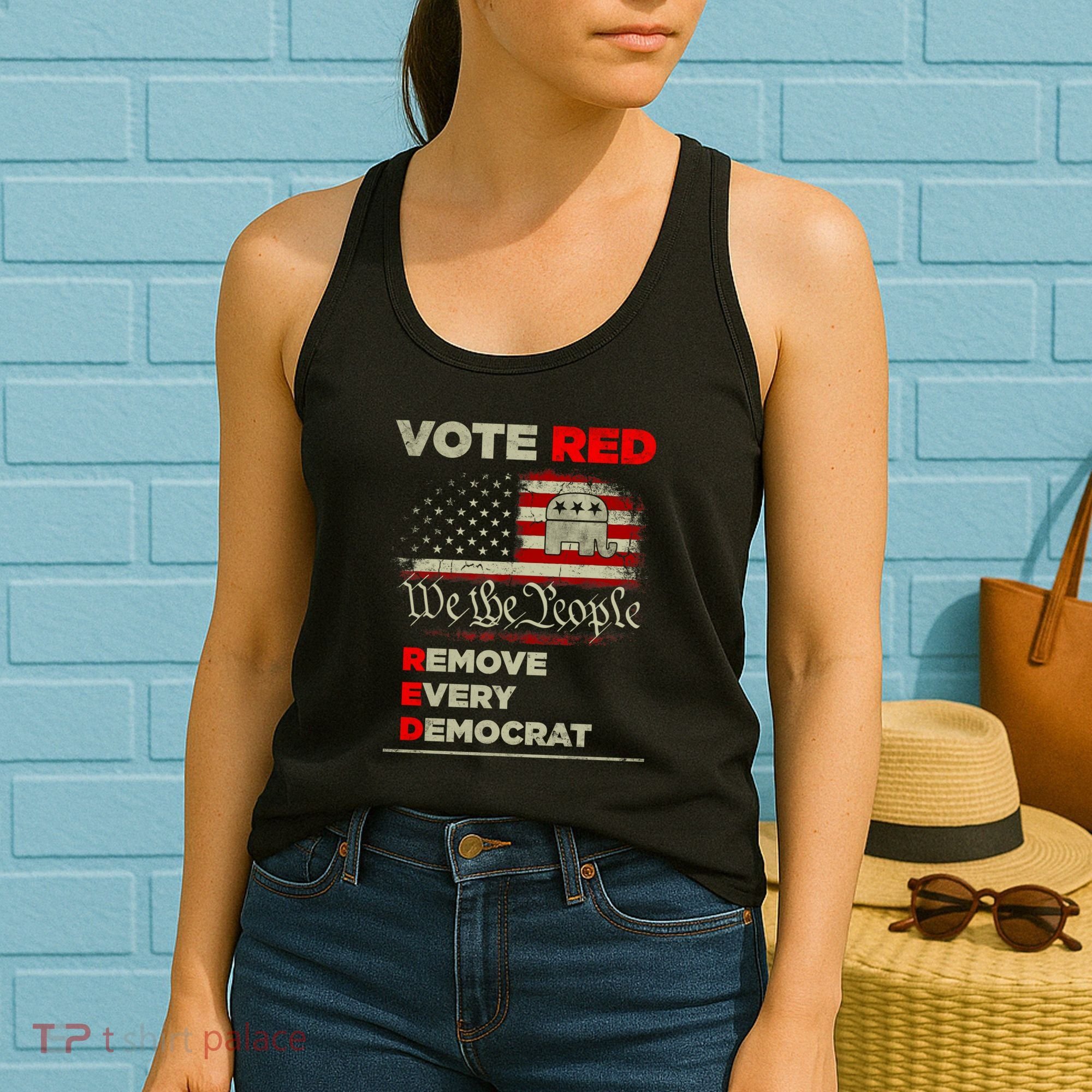 Vote Red Remove Every Democrat Red Wave Republican GOP Women's Tank Top