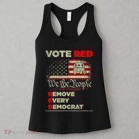 Vote Red Remove Every Democrat Red Wave Republican GOP Women's Tank Top thumb 3
