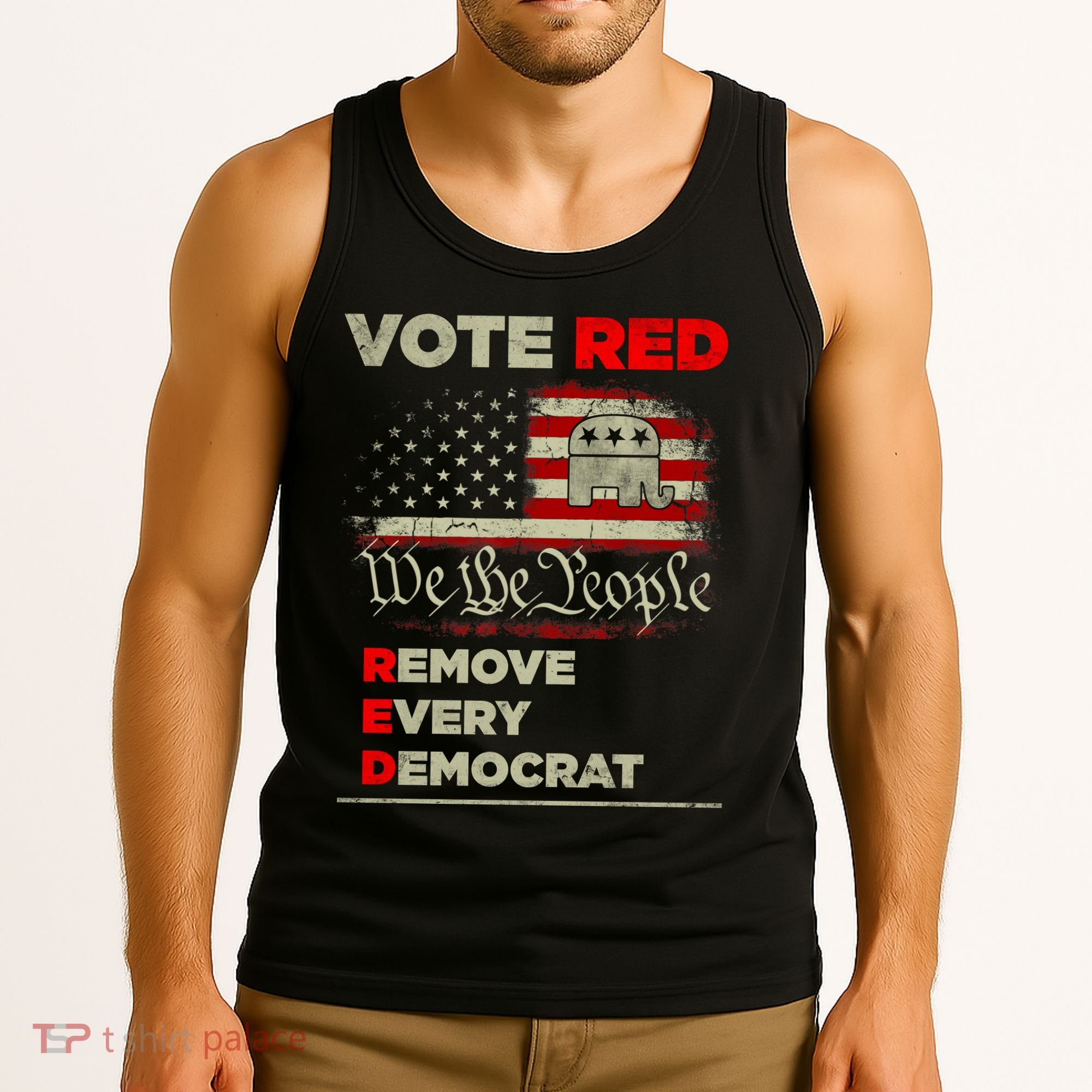Vote Red Remove Every Democrat Red Wave Republican GOP Tank Top