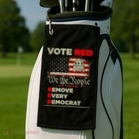 Vote Red Remove Every Democrat Red Wave Republican GOP Golf Towel thumb 2