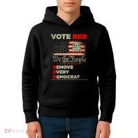 Vote Red Remove Every Democrat Red Wave Republican GOP Kids Hoodie thumb 4