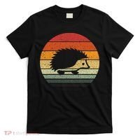 Vintage Retro Sunset Hedgehog T-Shirt thumb 0