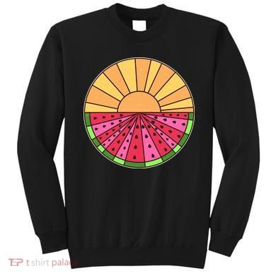 Vintage Retro Summer Sunshine Watermelon Sweatshirt