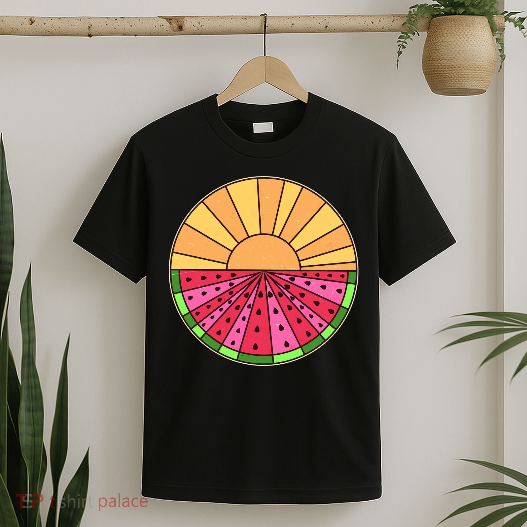 Vintage Retro Summer Sunshine Watermelon T-Shirt