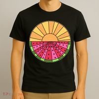 Vintage Retro Summer Sunshine Watermelon T-Shirt thumb 3