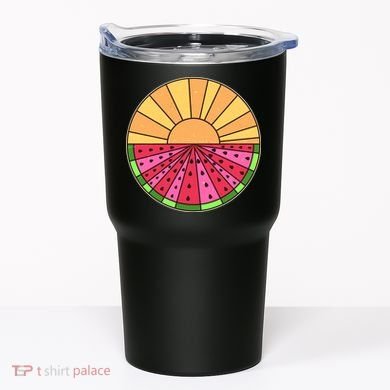 Vintage Retro Summer Sunshine Watermelon Tumbler