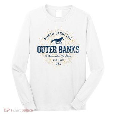 Vintage Retro Style O.U.T.E.R B.A.N.K Long Sleeve Shirt
