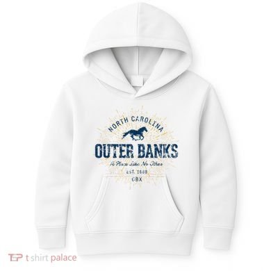Vintage Retro Style O.U.T.E.R B.A.N.K Kids Hoodie