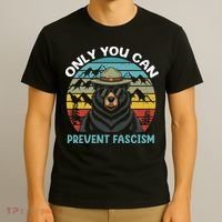 Vintage Resist Only You Can Prevent Fascism T-Shirt thumb 3