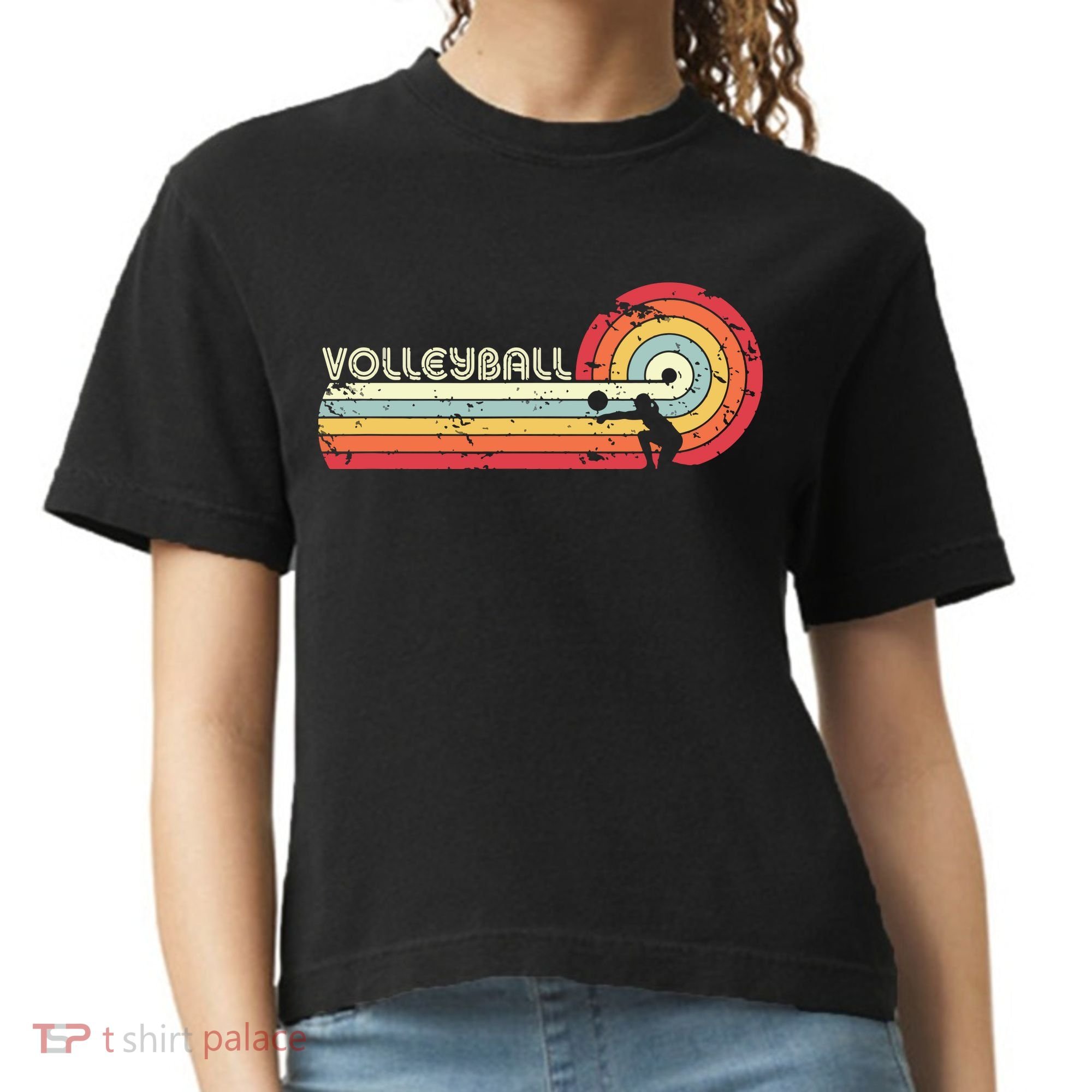 Volleyball Retro Style Comfort Colors Boxy T-Shirt
