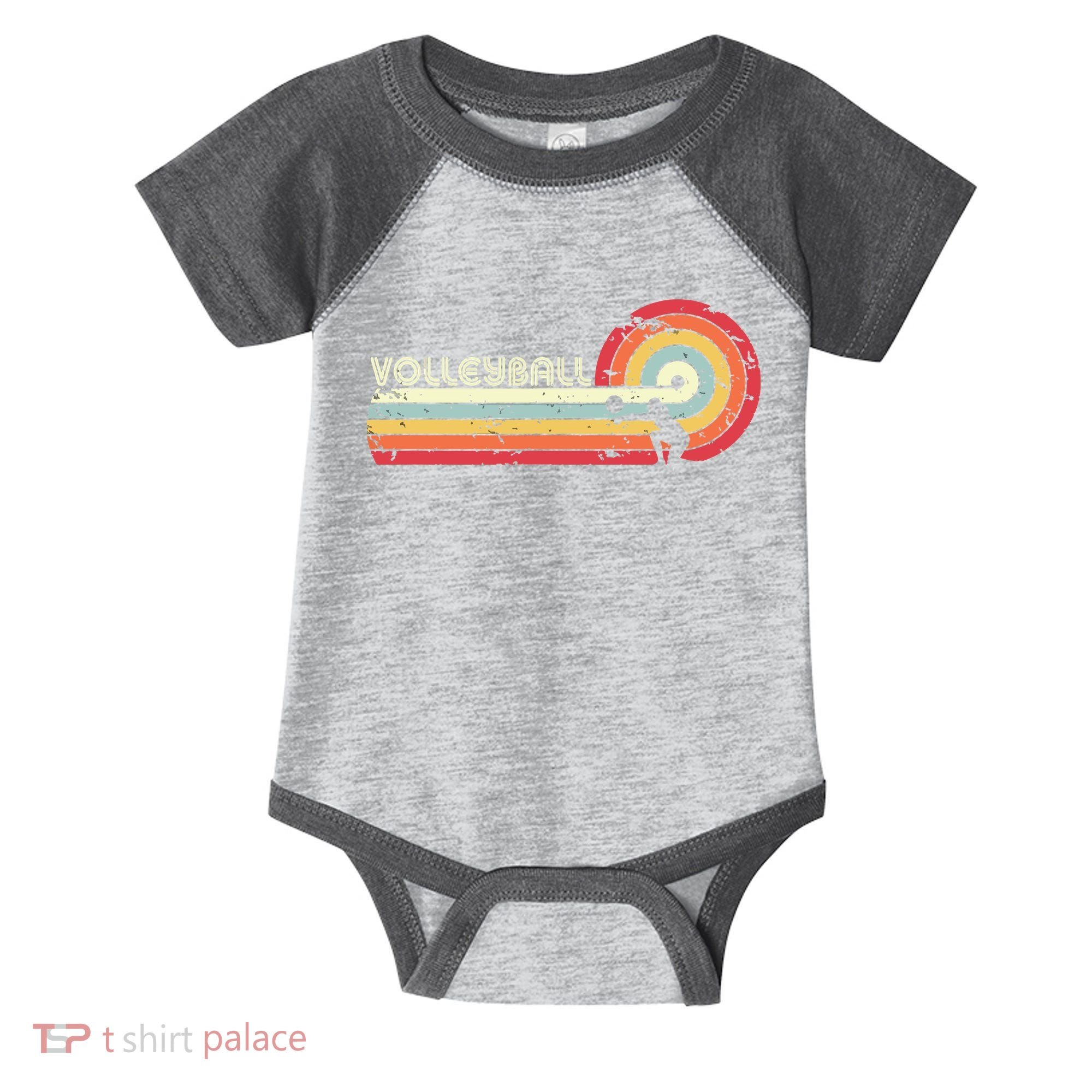 Volleyball Retro Style Infant Baby Jersey Bodysuit