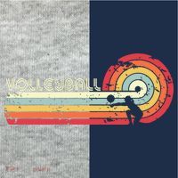 Volleyball Retro Style Kids Colorblock Raglan Jersey thumb 2