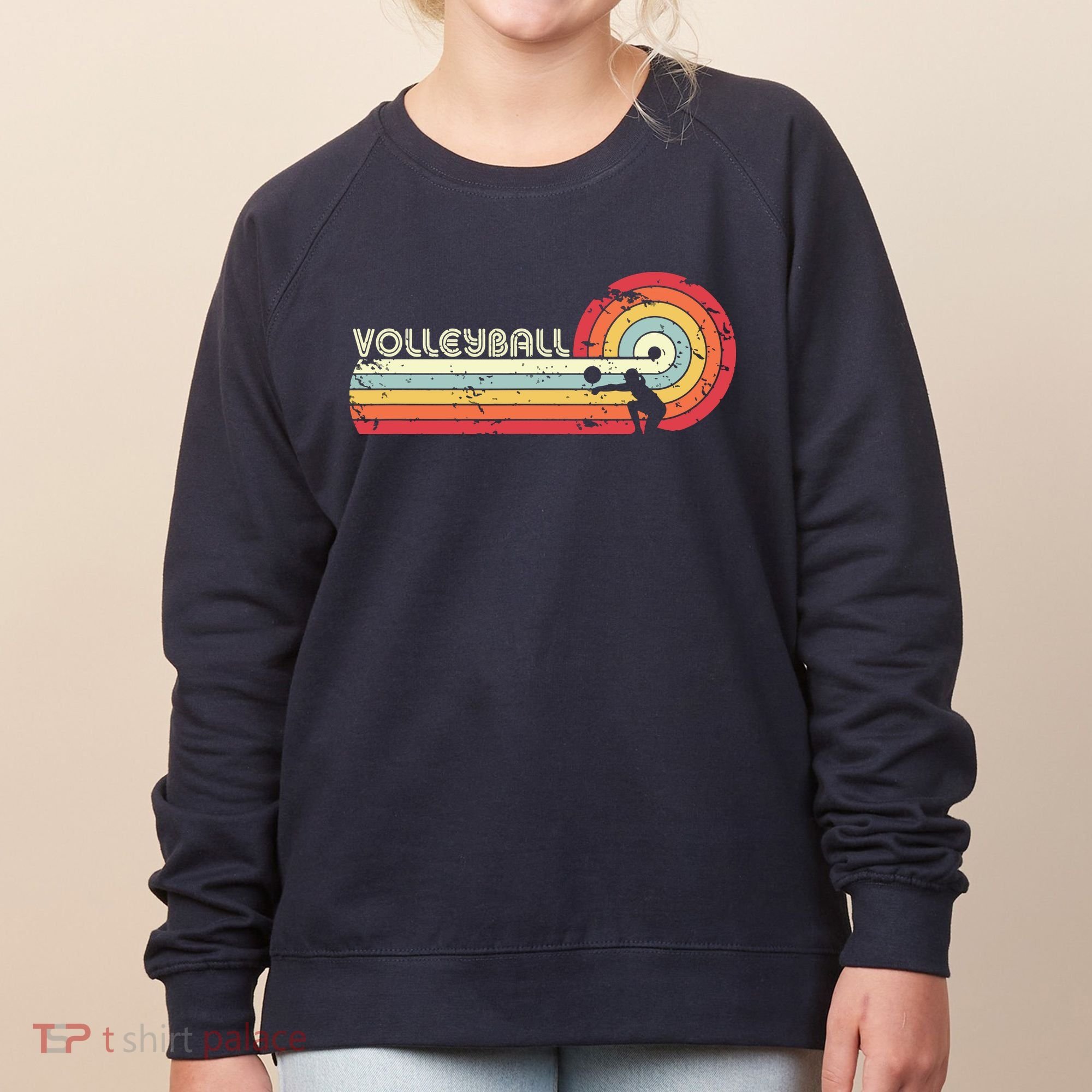 Volleyball Retro Style Women's Sweatshirt