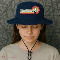 Volleyball Retro Style Bucket Hat thumb 3