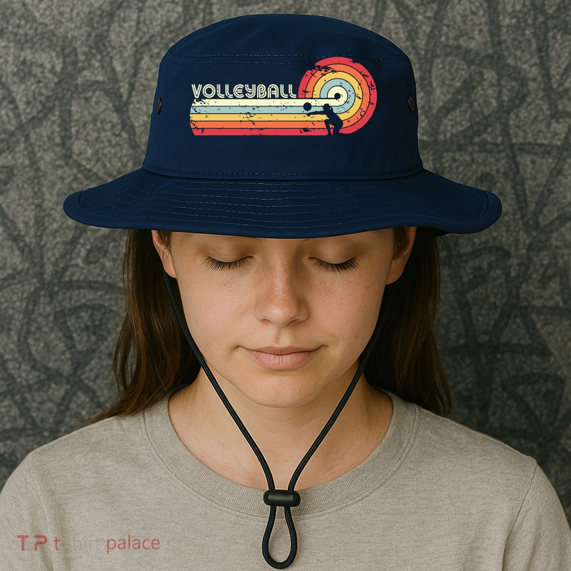 Volleyball Retro Style Bucket Hat