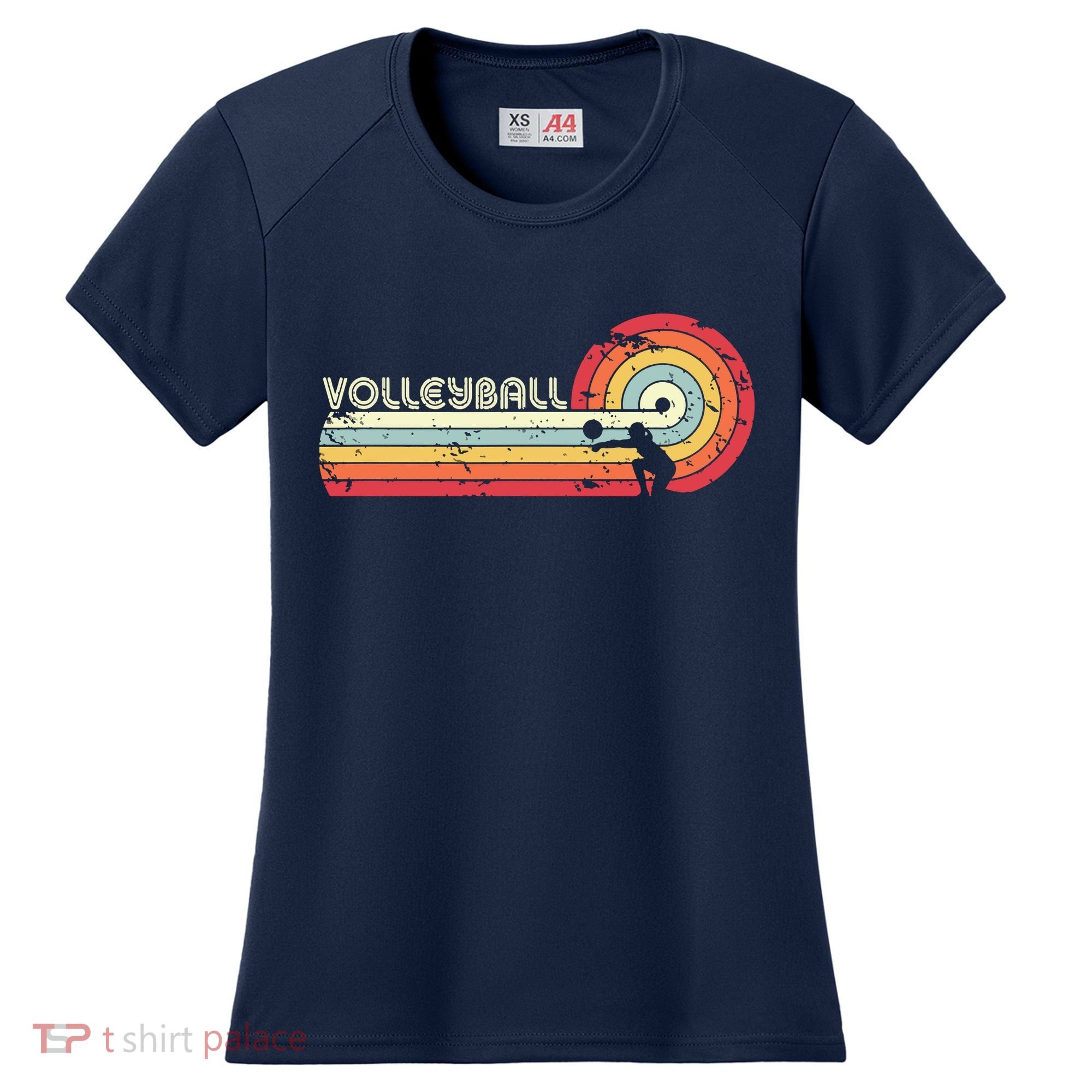 Volleyball Retro Style Women's Cooling Performance Crew T-Shirt