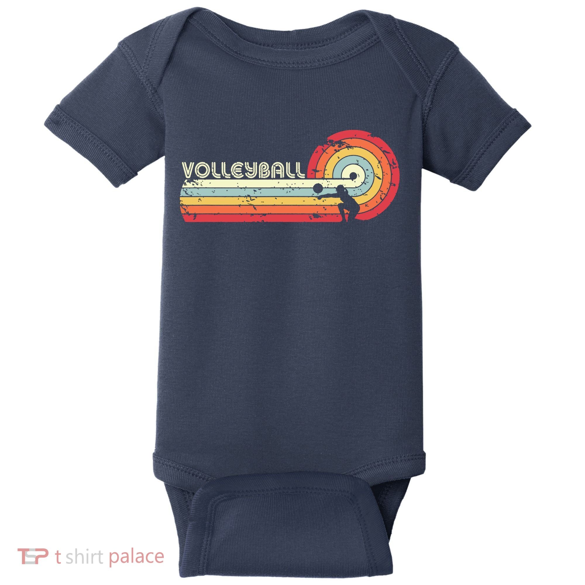Volleyball Retro Style Baby Bodysuit