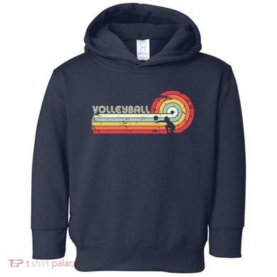 Volleyball Retro Style Toddler Hoodie