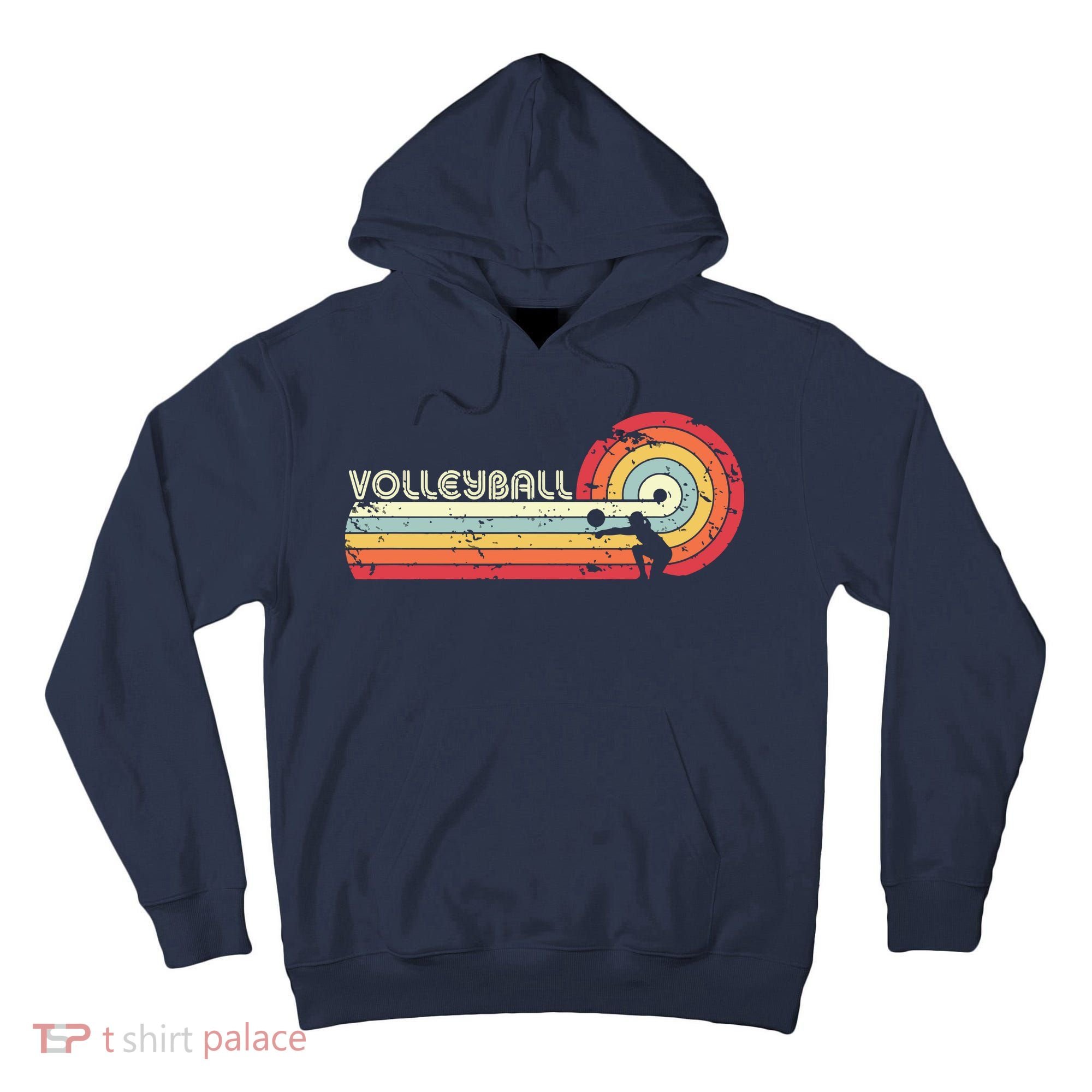 Volleyball Retro Style Tall Hoodie
