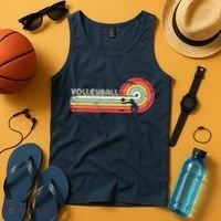 Volleyball Retro Style Tank Top thumb 4