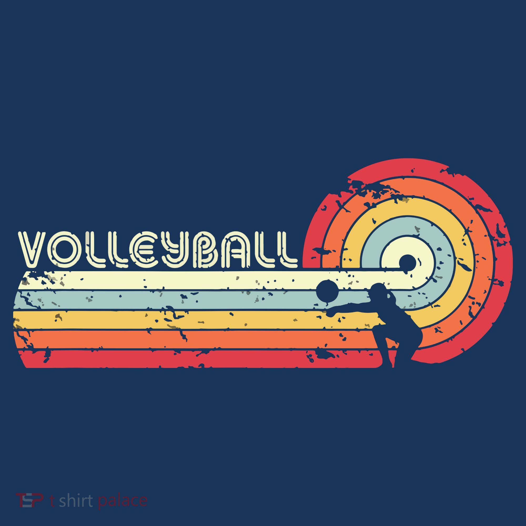 Volleyball Retro Style Women's Long Sleeve Shirt