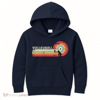 Volleyball Retro Style Kids Hoodie