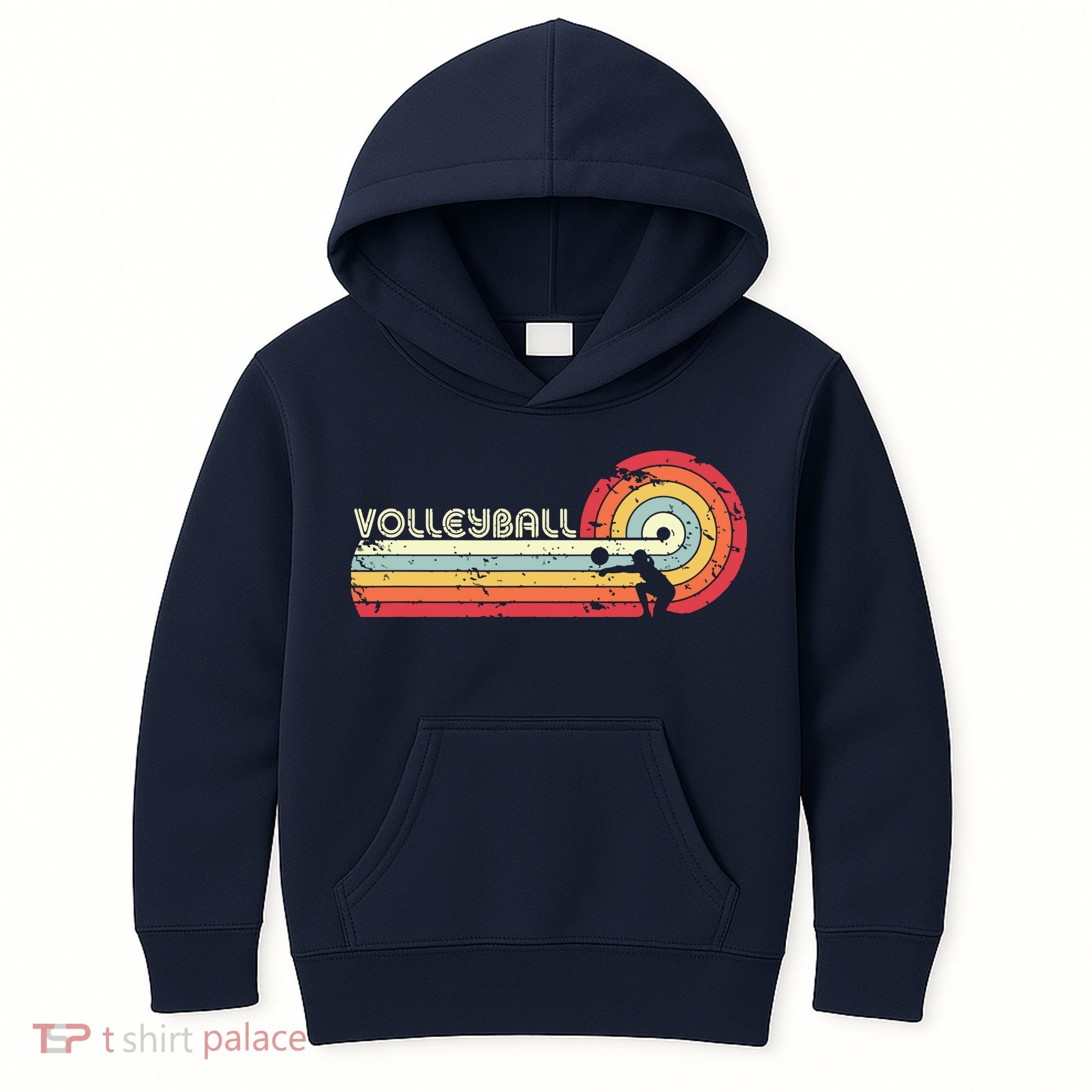 Volleyball Retro Style Kids Hoodie