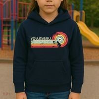 Volleyball Retro Style Kids Hoodie thumb 3