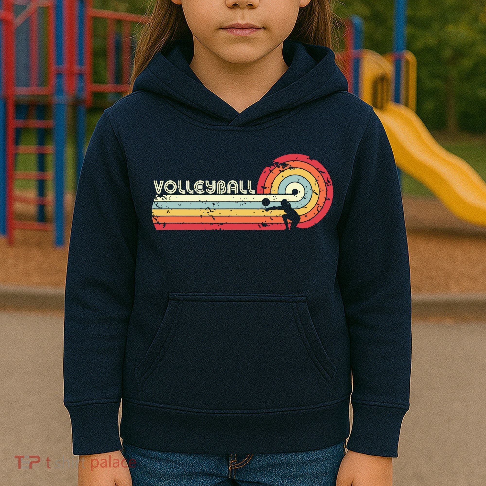 Volleyball Retro Style Kids Hoodie