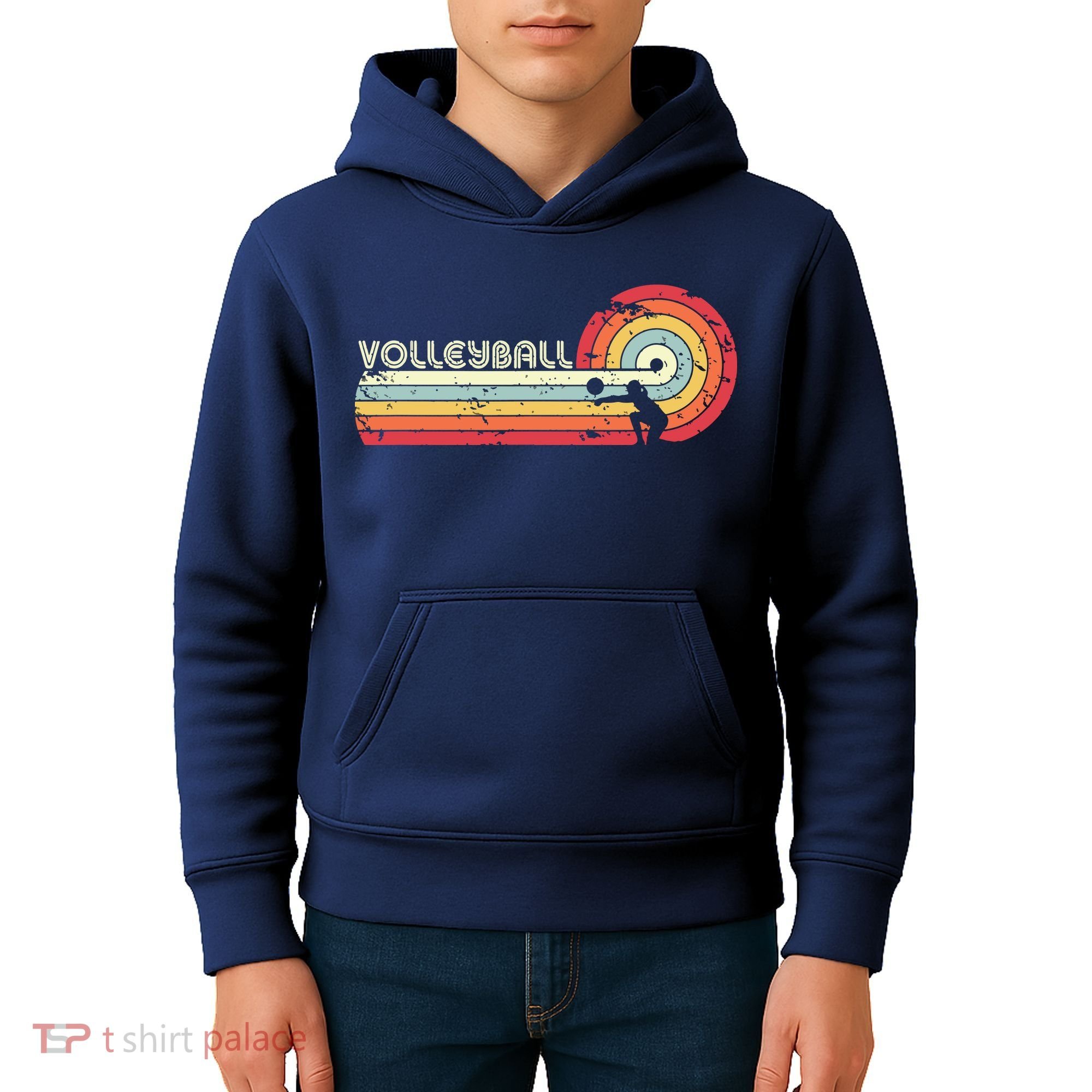 Volleyball Retro Style Kids Hoodie