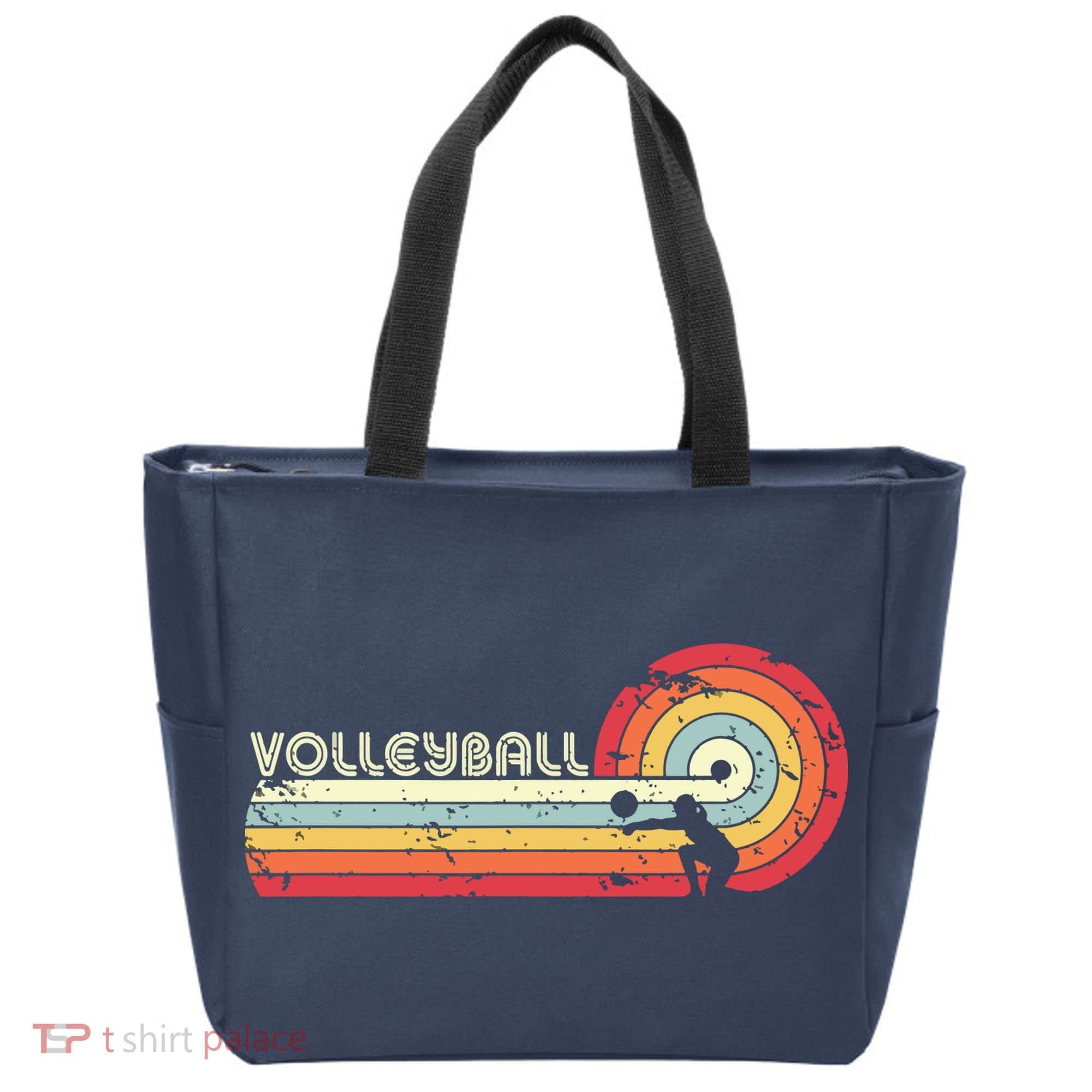 Volleyball Retro Style Tote Bag