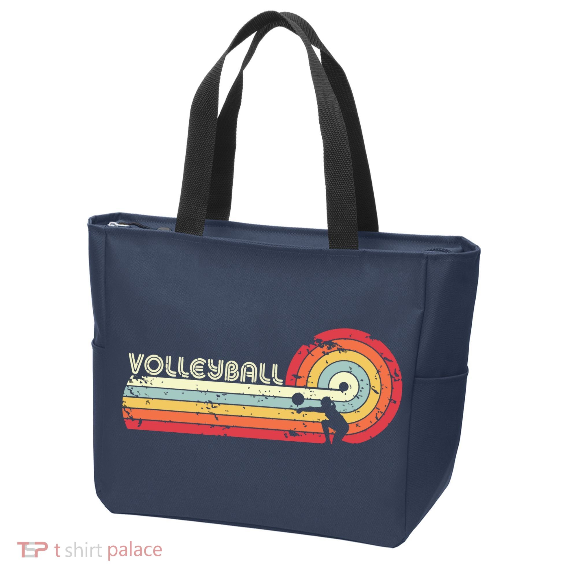 Volleyball Retro Style Tote Bag