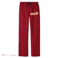 Volleyball Retro Style Men's Flannel Plaid Pajama Pants thumb 0