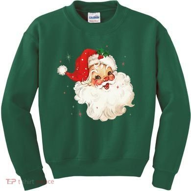 VINTAGE RETRO SANTA CHRISTMAS Kids Sweatshirt