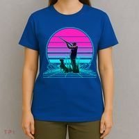 Vintage Retro Sunset Duck Hunting Cool Gift T-Shirt thumb 4