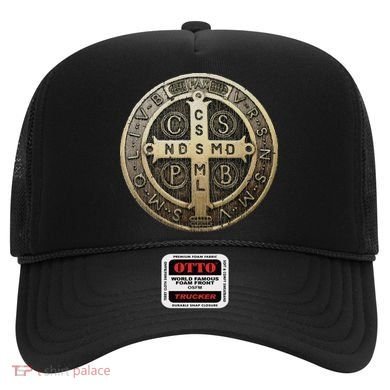 Vintage Retro St. Benedict Medal Saint Benedict Cross Cathol Hat