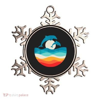 Vintage Retro Summer Time Beach Dolphin Ornament