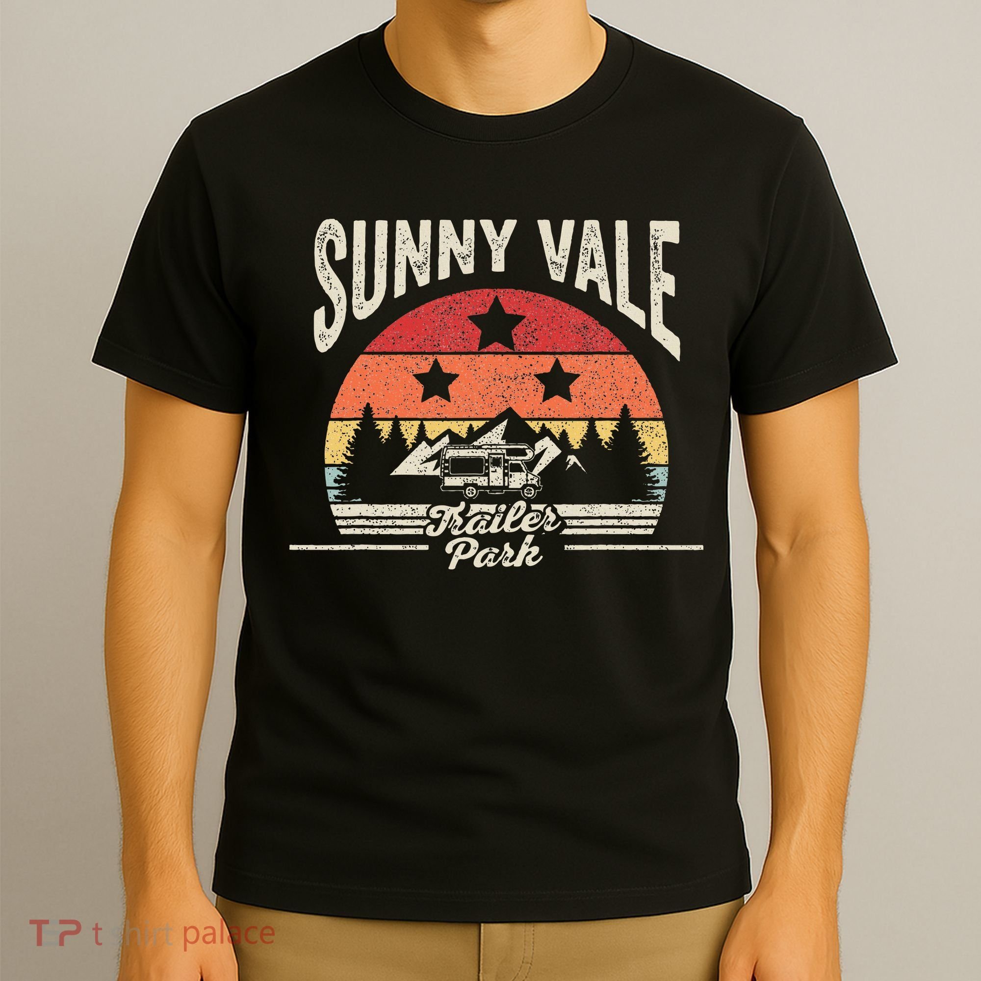Vintage Retro Sunnyvale Trailer Park T-Shirt